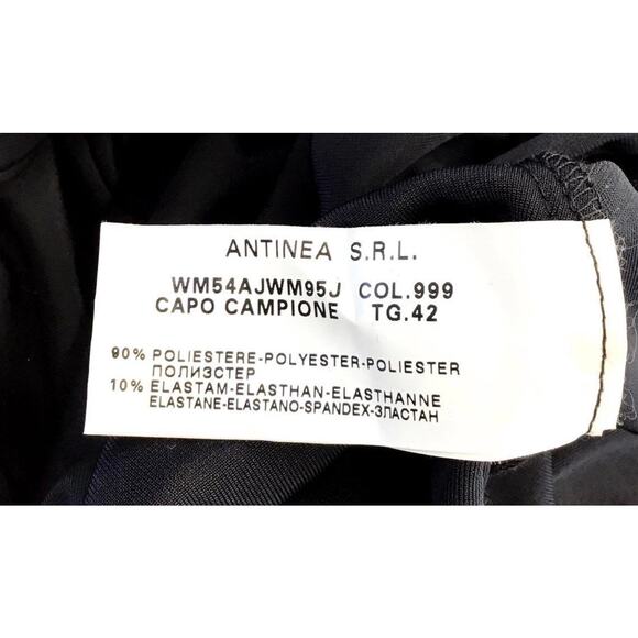 NWT Armani Collezioni Velvet Jersey Black Maxi Dress Sz. 42 - Picture 7 of 8